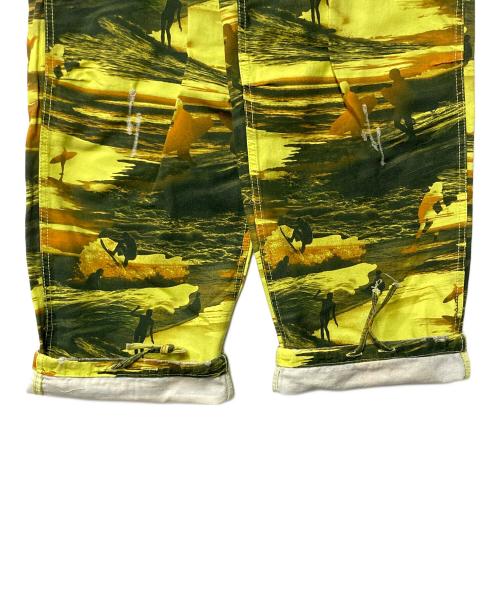 ERL（イーアールエル）ERL (イーアールエル) カーゴパンツ イエロー×ブラック サイズ:Mの古着・服飾アイテム