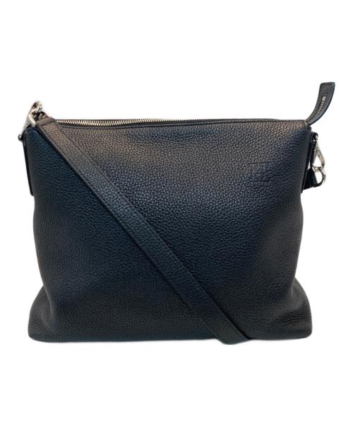 HIROFU（ヒロフ）HIROFU (ヒロフ) 【ミニマ】レザーショルダーバッグ L 2WAY ブラックの古着・服飾アイテム