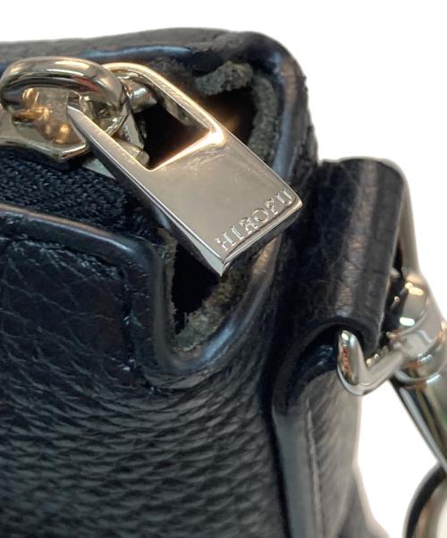 HIROFU（ヒロフ）HIROFU (ヒロフ) 【ミニマ】レザーショルダーバッグ L 2WAY ブラックの古着・服飾アイテム