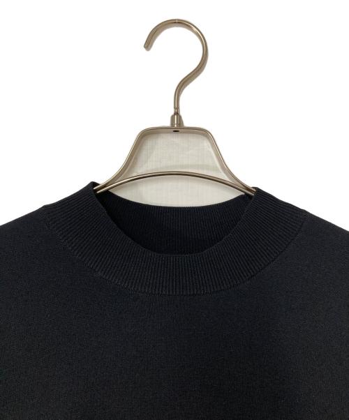 LANVIN en Bleu（ランバンオンブルー）LANVIN en Bleu (ランバンオンブルー) ワイドスリーブシャツコンビニット ホワイト×ブラック サイズ:38の古着・服飾アイテム
