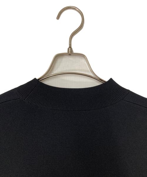 LANVIN en Bleu（ランバンオンブルー）LANVIN en Bleu (ランバンオンブルー) ワイドスリーブシャツコンビニット ホワイト×ブラック サイズ:38の古着・服飾アイテム