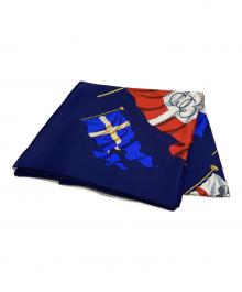 HERMES（エルメス）の古着「カレ90 PAVOIS 船旗」｜ネイビー