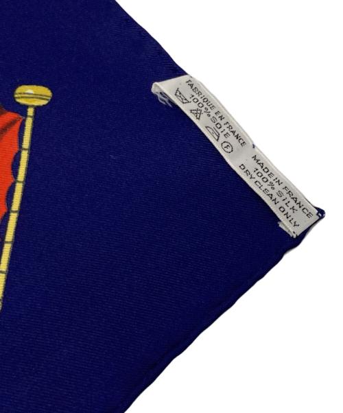 HERMES（エルメス）HERMES (エルメス) カレ90 PAVOIS 船旗 ネイビーの古着・服飾アイテム