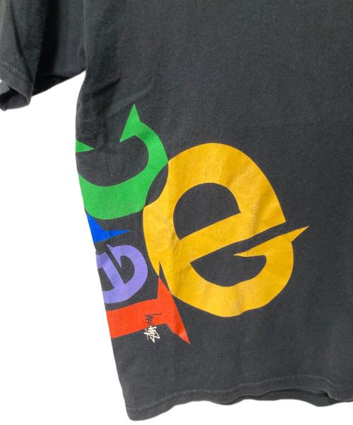 stussy（ステューシー）stussy (ステューシー) プリントTシャツ ブラック サイズ:MEDIUMの古着・服飾アイテム