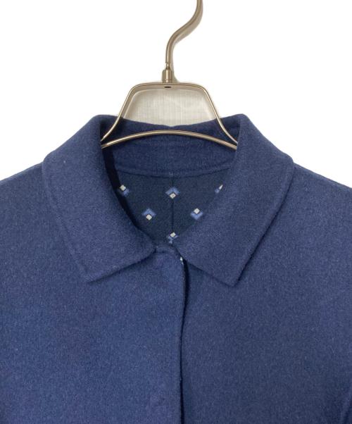 WEEKEND Max Mara（ウィークエンド マックスマーラ）Weekend Max Mara (ウィークエンド マックスマーラ) リバーシブルウールコート ネイビー サイズ:36の古着・服飾アイテム