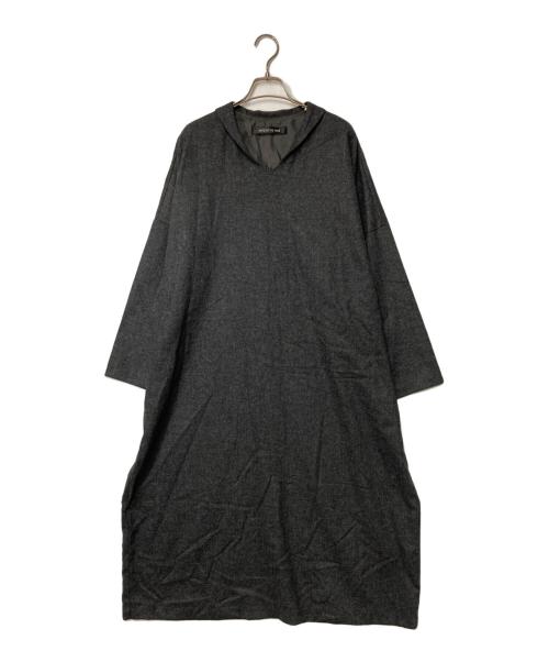 mizuiro-ind（ミズイロインド）mizuiro-ind (ミズイロインド) ウールワンピース ブラック サイズ:Freeの古着・服飾アイテム