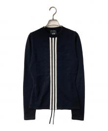 Y-3（ワイスリー）の古着「3-STRIPES LONG SLEEVE TEE」｜ブラック