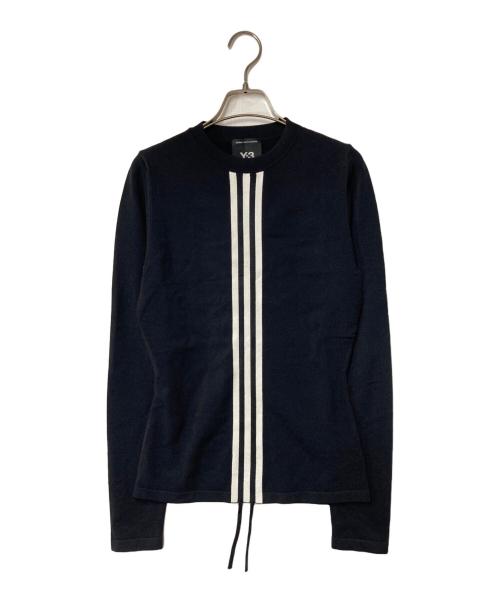 Y-3（ワイスリー）Y-3 (ワイスリー) 3-STRIPES LONG SLEEVE TEE ブラック サイズ:Sの古着・服飾アイテム