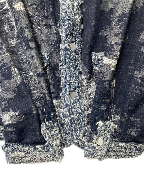 TAAKK（ターク）TAAKK (ターク) COLLARLESS JACKET インディゴ サイズ:3の古着・服飾アイテム