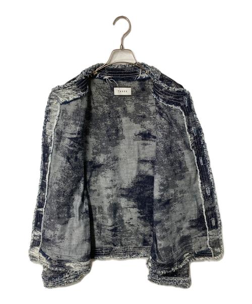 TAAKK（ターク）TAAKK (ターク) COLLARLESS JACKET インディゴ サイズ:3の古着・服飾アイテム