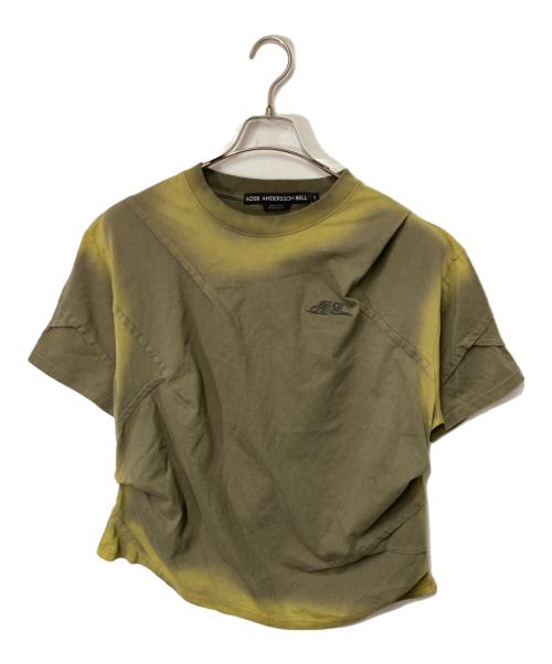 ADSB ANDERSSON BELL（アンダースンベル）ADSB ANDERSSON BELL (アンダースンベル) デザインTシャツ カーキ サイズ:Lの古着・服飾アイテム