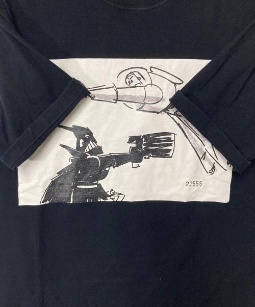 GROUND Y（グラウンドワイ）GROUND Y (グラウンドワイ) PIXAR (ピクサー) Buzz & Zurg Graphic Cut Sew ブラック×ホワイト サイズ:Sの古着・服飾アイテム