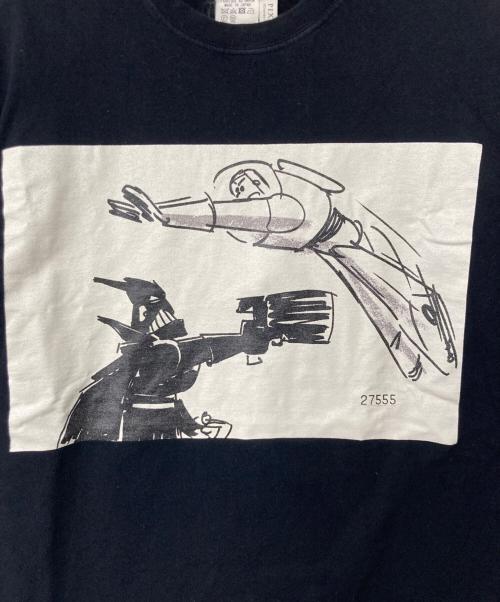 GROUND Y（グラウンドワイ）GROUND Y (グラウンドワイ) PIXAR (ピクサー) Buzz & Zurg Graphic Cut Sew ブラック×ホワイト サイズ:Sの古着・服飾アイテム