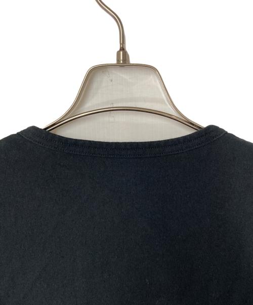 B Yohji Yamamoto（ビーヨウジヤマモト）B Yohji Yamamoto (ビーヨウジヤマモト) リボンデザイン ロングスリーブカットソー ブラック サイズ:2の古着・服飾アイテム