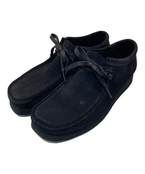 CLARKS（クラークス）CLARKS (クラークス) ワラビーモカシンシューズ ブラック サイズ:UK7.5/US8.5/EU41.5/CN260の古着・服飾アイテム