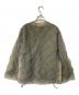 FUMIKA UCHIDA (フミカウチダ) Nylon Organdie Satin EMBROIDERED BLOUSON グレー×ベージュ サイズ:34：35000円