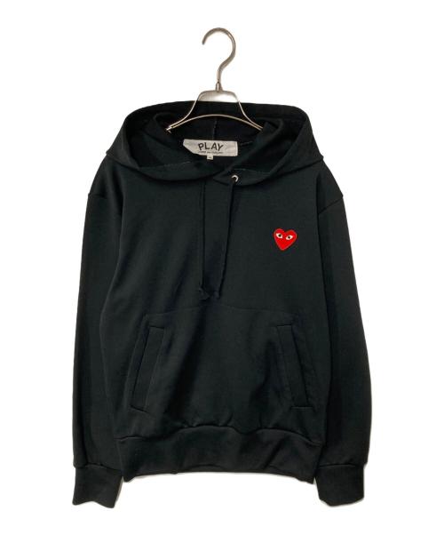 PLAY COMME des GARCONS（プレイコムデギャルソン）PLAY COMME des GARCONS (プレイコムデギャルソン) Pullover Hoodie With Red Emblem ブラック サイズ:Sの古着・服飾アイテム
