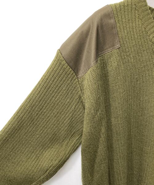 イタリア軍（イタリアグン）イタリア軍 (イタリアグン) 90's Vネックニット カーキ サイズ:Ⅼの古着・服飾アイテム