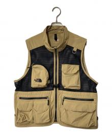 THE NORTH FACE（ザ ノース フェイス）の古着「Utility Mesh Vest」｜ベージュ×ブラック
