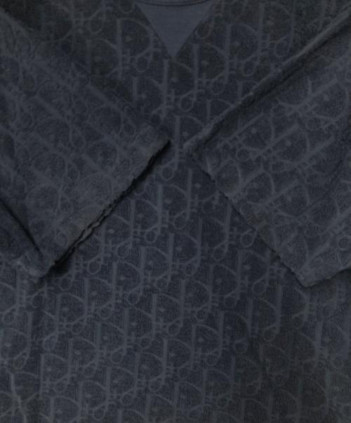 DIOR HOMME（ディオール オム）Dior Homme (ディオール オム) ディオールオブリークテリーコットンジャガードTシャツ ネイビー サイズ:XSの古着・服飾アイテム