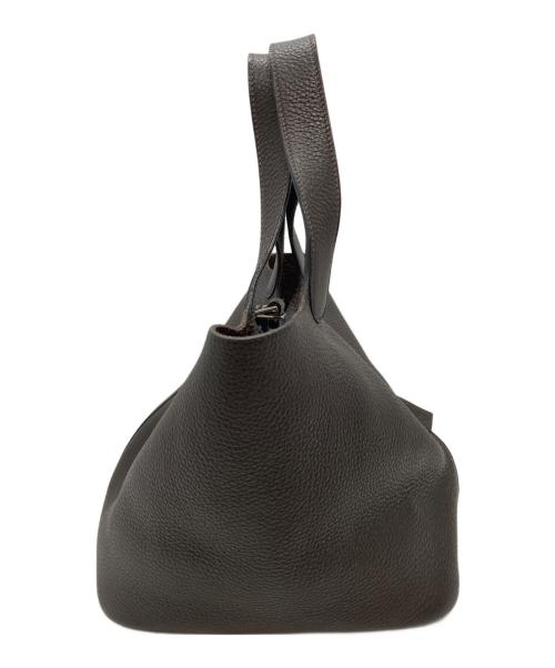 HERMES（エルメス）HERMES (エルメス) ピコタンMM ハンドバッグ ブラウンの古着・服飾アイテム