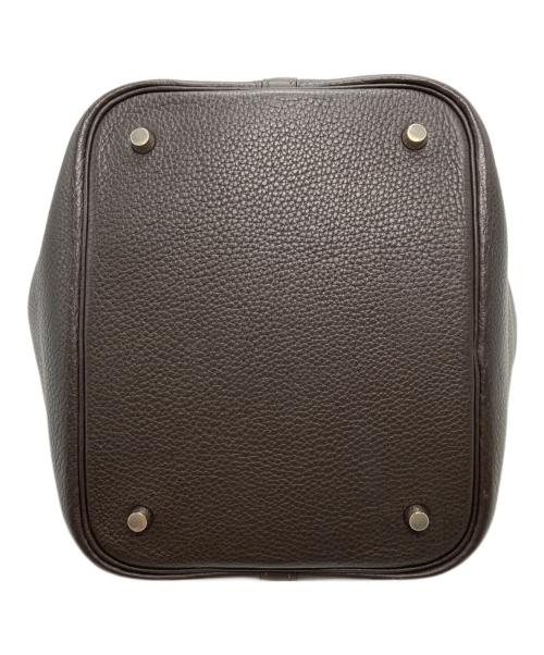 HERMES（エルメス）HERMES (エルメス) ピコタンMM ハンドバッグ ブラウンの古着・服飾アイテム