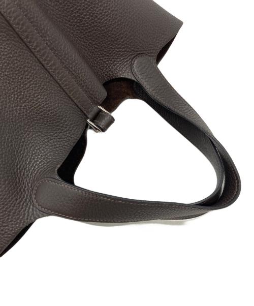 HERMES（エルメス）HERMES (エルメス) ピコタンMM ハンドバッグ ブラウンの古着・服飾アイテム