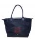 LONGCHAMP (ロンシャン) ル・プリアージュ トートバッグ ネイビー：8000円