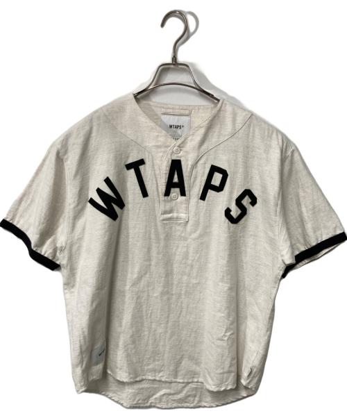 WTAPS（ダブルタップス）WTAPS (ダブルタップス) LEAGUE SS COTTON FLANNEL アイボリー サイズ:X01(実寸参照)の古着・服飾アイテム