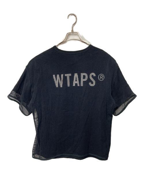 WTAPS（ダブルタップス）WTAPS (ダブルタップス) メッシュカットソー ブラック サイズ:X01(実寸参照)の古着・服飾アイテム