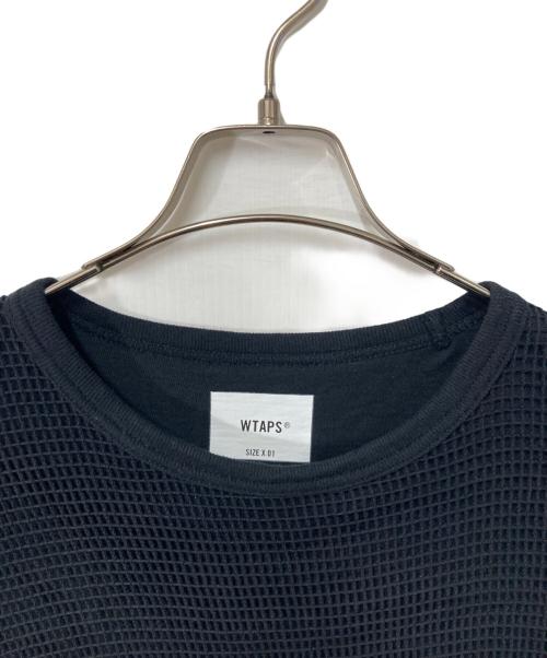 WTAPS（ダブルタップス）WTAPS (ダブルタップス) メッシュカットソー ブラック サイズ:X01(実寸参照)の古着・服飾アイテム