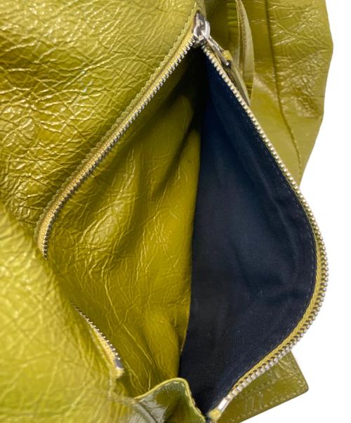 BALENCIAGA（バレンシアガ）BALENCIAGA (バレンシアガ) パテントレザートートバッグ グリーンの古着・服飾アイテム
