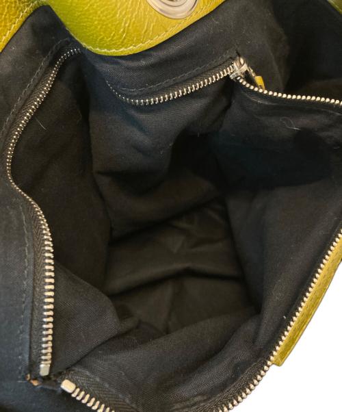 BALENCIAGA（バレンシアガ）BALENCIAGA (バレンシアガ) パテントレザートートバッグ グリーンの古着・服飾アイテム