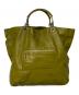 BALENCIAGA（バレンシアガ）の古着「パテントレザートートバッグ」｜グリーン