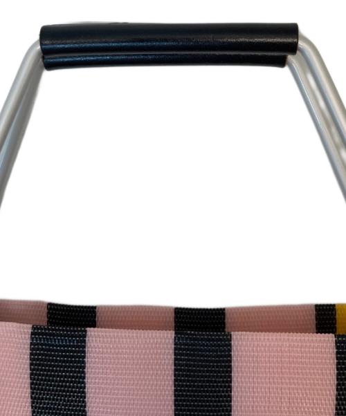MARNI（マルニ）MARNI (マルニ) MARKET STRIPE BAG ピンク×ブラウンの古着・服飾アイテム