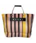 MARNI（マルニ）の古着「MARKET STRIPE BAG」｜ピンク×ブラウン
