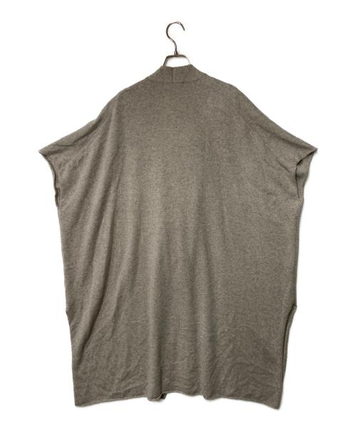evam eva（エヴァムエヴァ）evam eva (エヴァムエヴァ) wool poncho グレー サイズ:Freeの古着・服飾アイテム