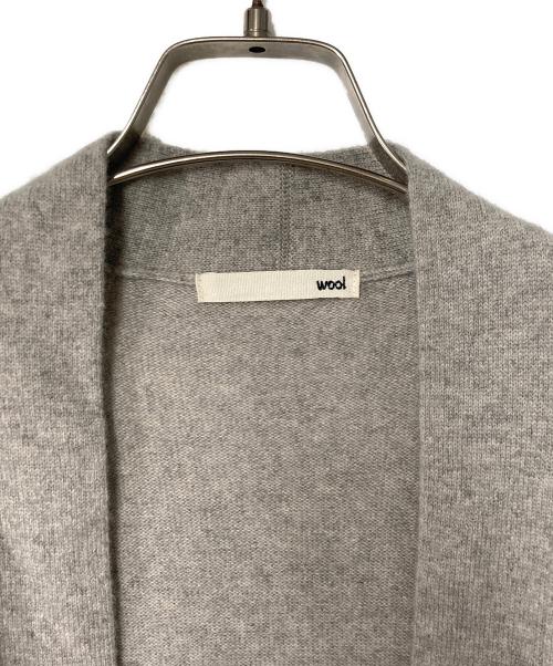 evam eva（エヴァムエヴァ）evam eva (エヴァムエヴァ) wool poncho グレー サイズ:Freeの古着・服飾アイテム