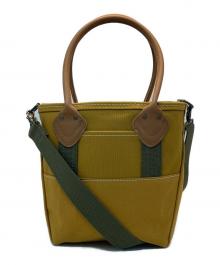 L.L.Bean×BEAMS（エルエルビーン×ビームス）の古着「別注 Deep Bottom Leather Handle Zip Tote S」｜ブラウン