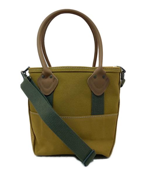 L.L.Bean（エルエルビーン）L.L.Bean (エルエルビーン) BEAMS (ビームス) 別注 Deep Bottom Leather Handle Zip Tote S ブラウンの古着・服飾アイテム
