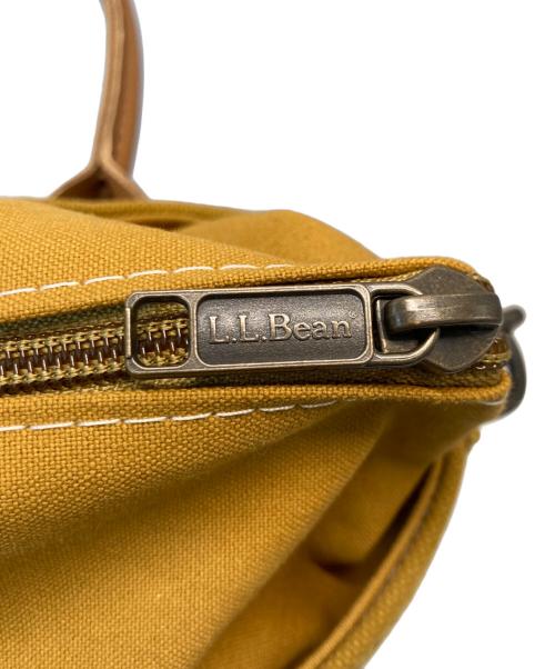 L.L.Bean（エルエルビーン）L.L.Bean (エルエルビーン) BEAMS (ビームス) 別注 Deep Bottom Leather Handle Zip Tote S ブラウンの古着・服飾アイテム