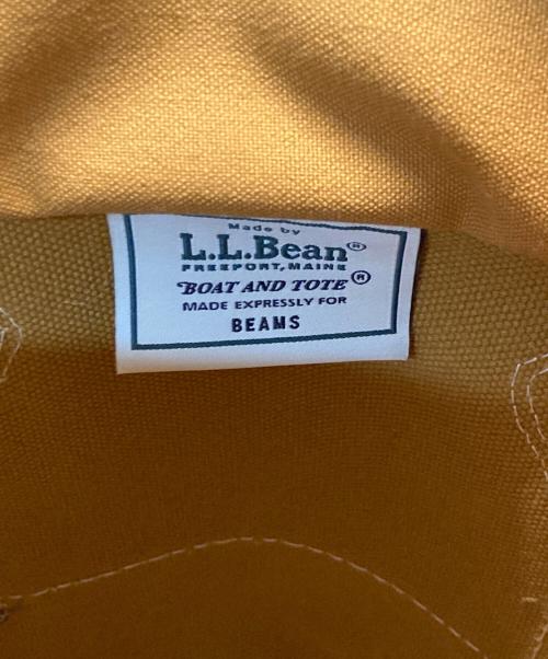 L.L.Bean（エルエルビーン）L.L.Bean (エルエルビーン) BEAMS (ビームス) 別注 Deep Bottom Leather Handle Zip Tote S ブラウンの古着・服飾アイテム