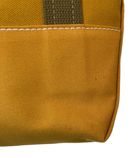 L.L.Bean（エルエルビーン）L.L.Bean (エルエルビーン) BEAMS (ビームス) 別注 Deep Bottom Leather Handle Zip Tote S ブラウンの古着・服飾アイテム