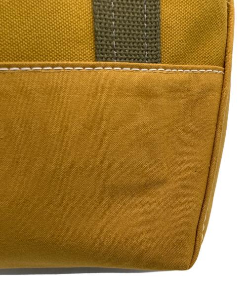 L.L.Bean（エルエルビーン）L.L.Bean (エルエルビーン) BEAMS (ビームス) 別注 Deep Bottom Leather Handle Zip Tote S ブラウンの古着・服飾アイテム