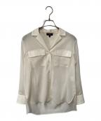 theoryセオリー）の古着「Airy Shirting Notch Shirt」｜ホワイト