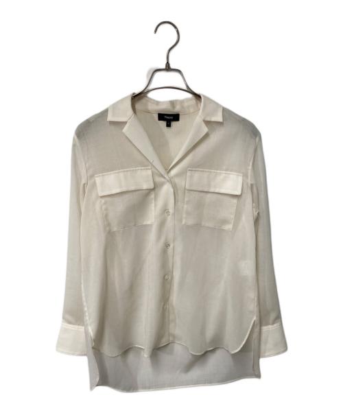 theory（セオリー）theory (セオリー) Airy Shirting Notch Shirt ホワイト サイズ:Sの古着・服飾アイテム