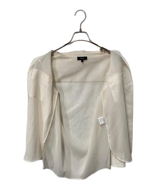 theory（セオリー）theory (セオリー) Airy Shirting Notch Shirt ホワイト サイズ:Sの古着・服飾アイテム