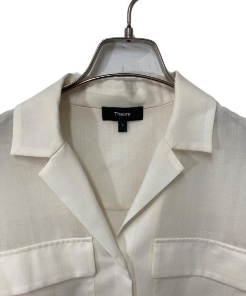 theory（セオリー）theory (セオリー) Airy Shirting Notch Shirt ホワイト サイズ:Sの古着・服飾アイテム