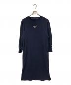 TENTIALテンシャル バクネ）の古着「ロングスリーブワンピース」｜ネイビー