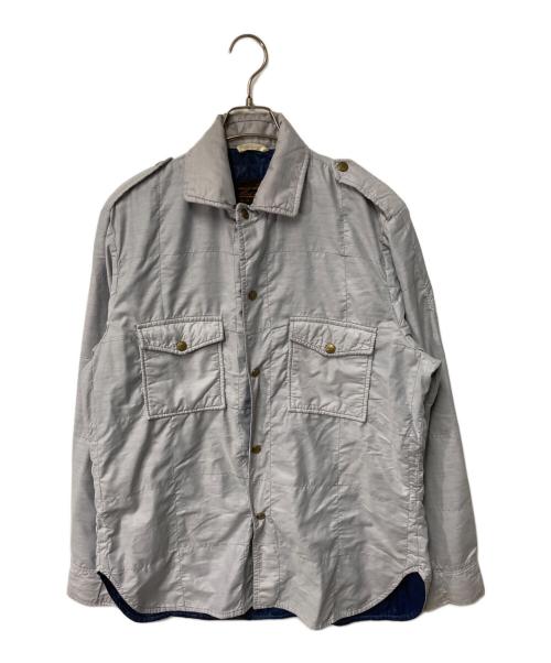 Eddie Bauer（エディーバウアー）Eddie Bauer (エディーバウアー) ミリタリージャケット ライトグレー サイズ:不明　実寸参照の古着・服飾アイテム